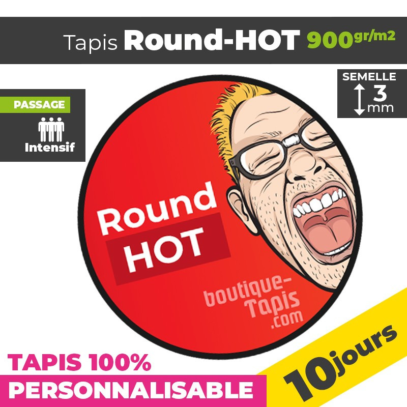 Tapis Personnalisé Round-Hot