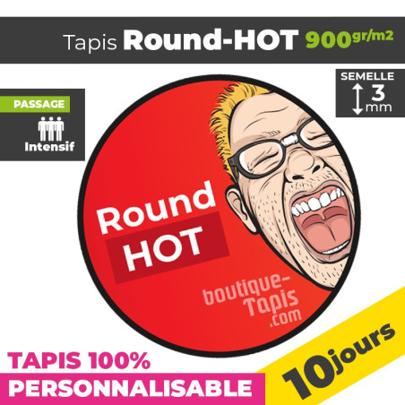Tapis Personnalisé Round-Hot