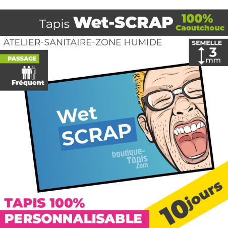 Tapis Personnalisé Wet-Scrap