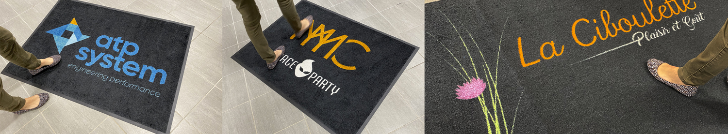 Gamme de tapis personnalisés